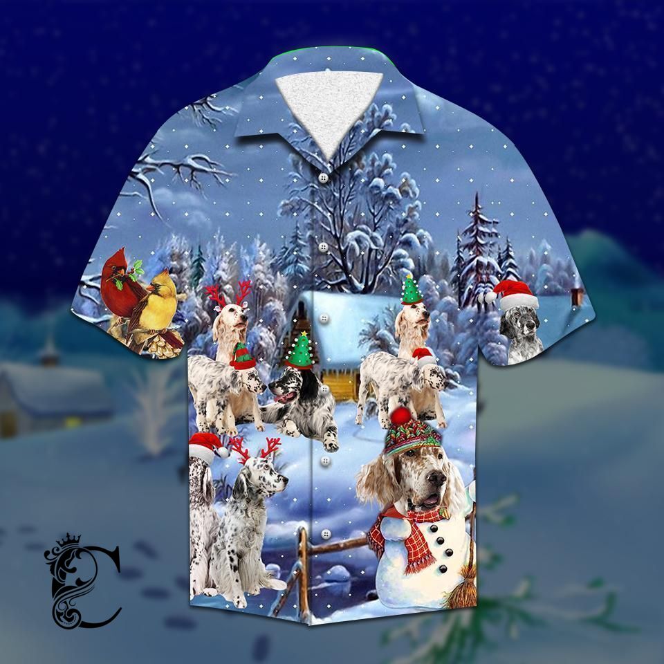 Beach Shirt Shop Setter Christmas Hawaiian Shirt- Chillicothemall