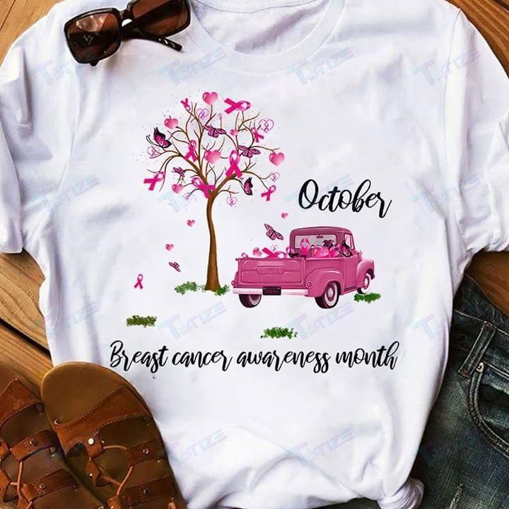 Breast Cancer Awareness October Graphic Unisex T Shirt, Sweatshirt, Hoodie Size S – 5Xl