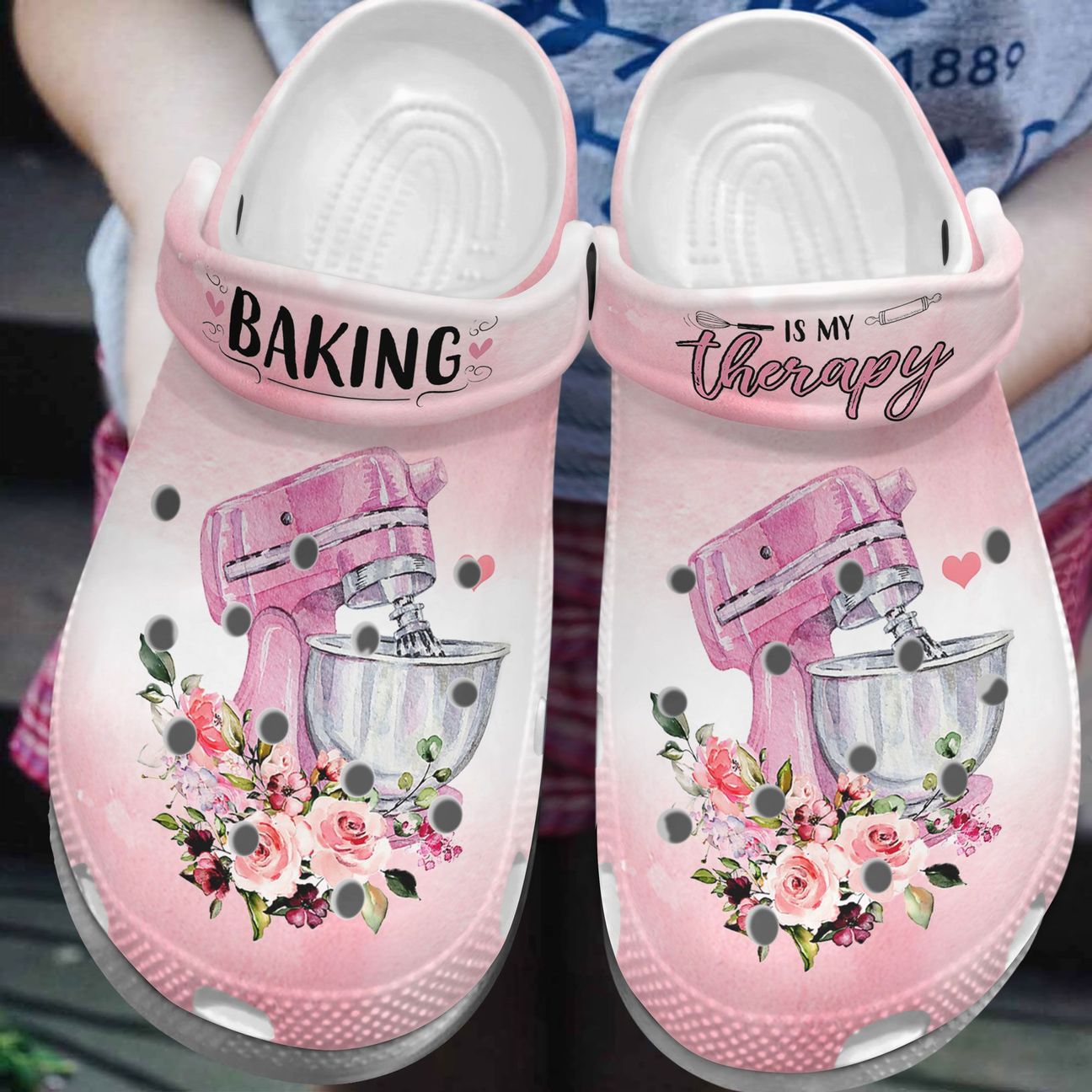 Baking Personalized Clog, Custom Name, Text, Color, Number Fashion Style For Women, Men, Kid, Print 3D My Therapy