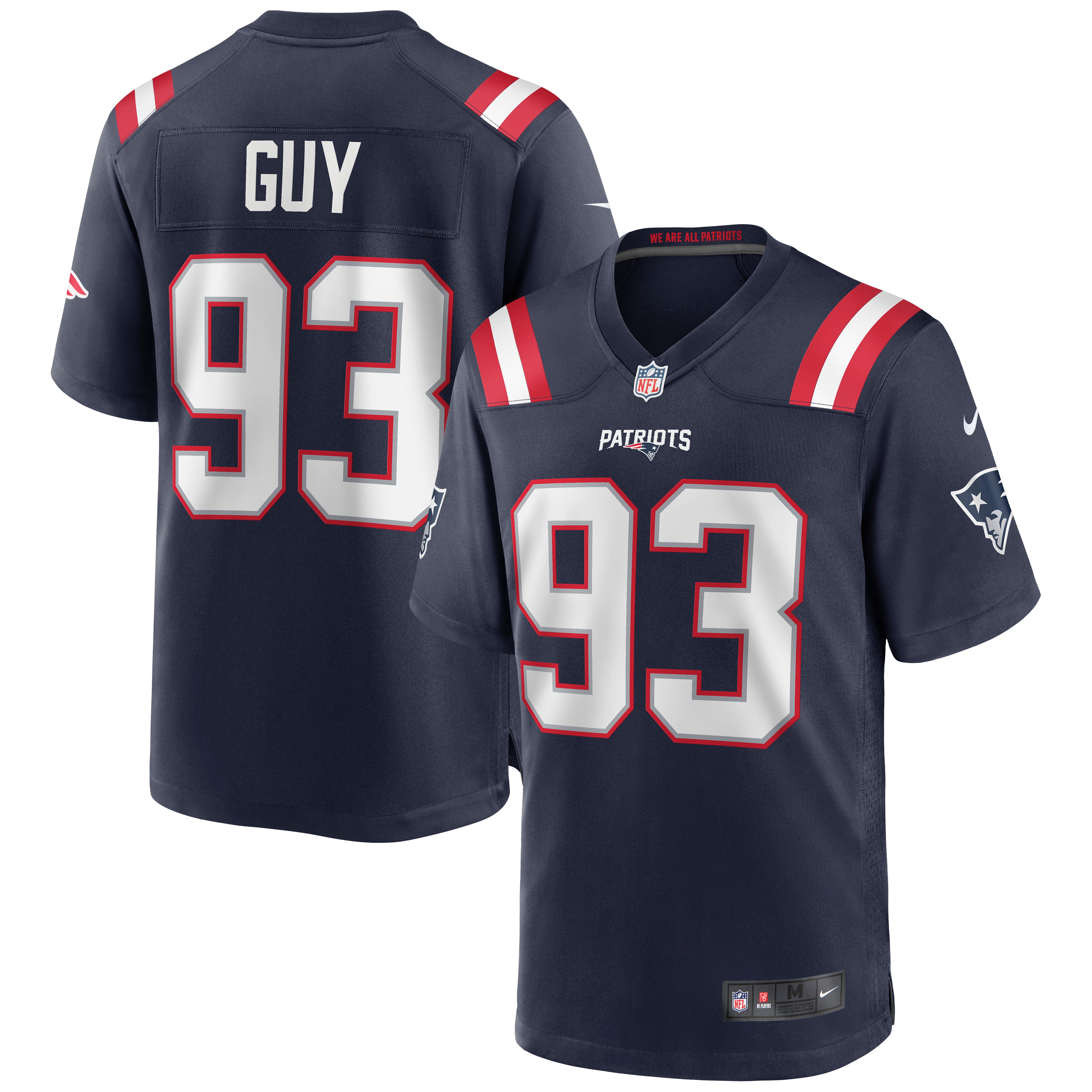 Men’s New England Patriots Lawrence Guy Navy Game Jersey