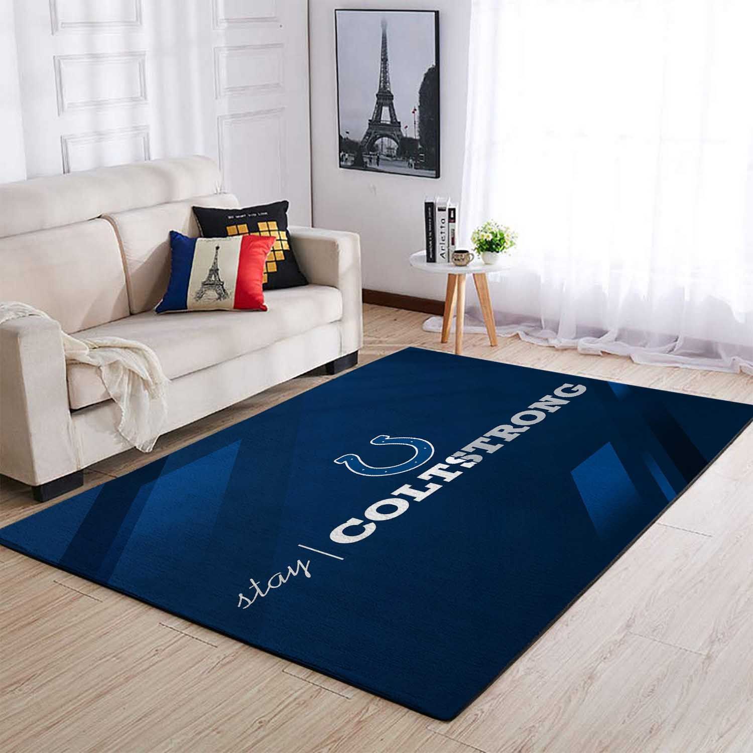 Indianapolis Colts Area Rugs Living Room Carpet SIC101201 Local Brands Floor Decor