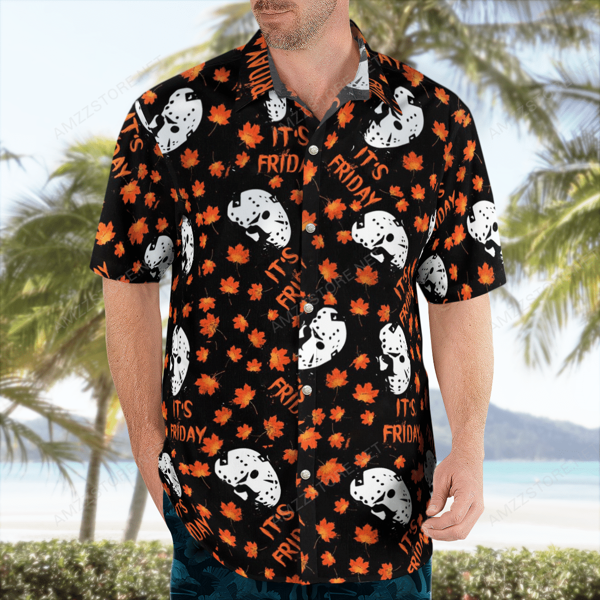 Jason Voorhees Friday Maple Leaf All Over Print Hawaii Shirt Ha101591