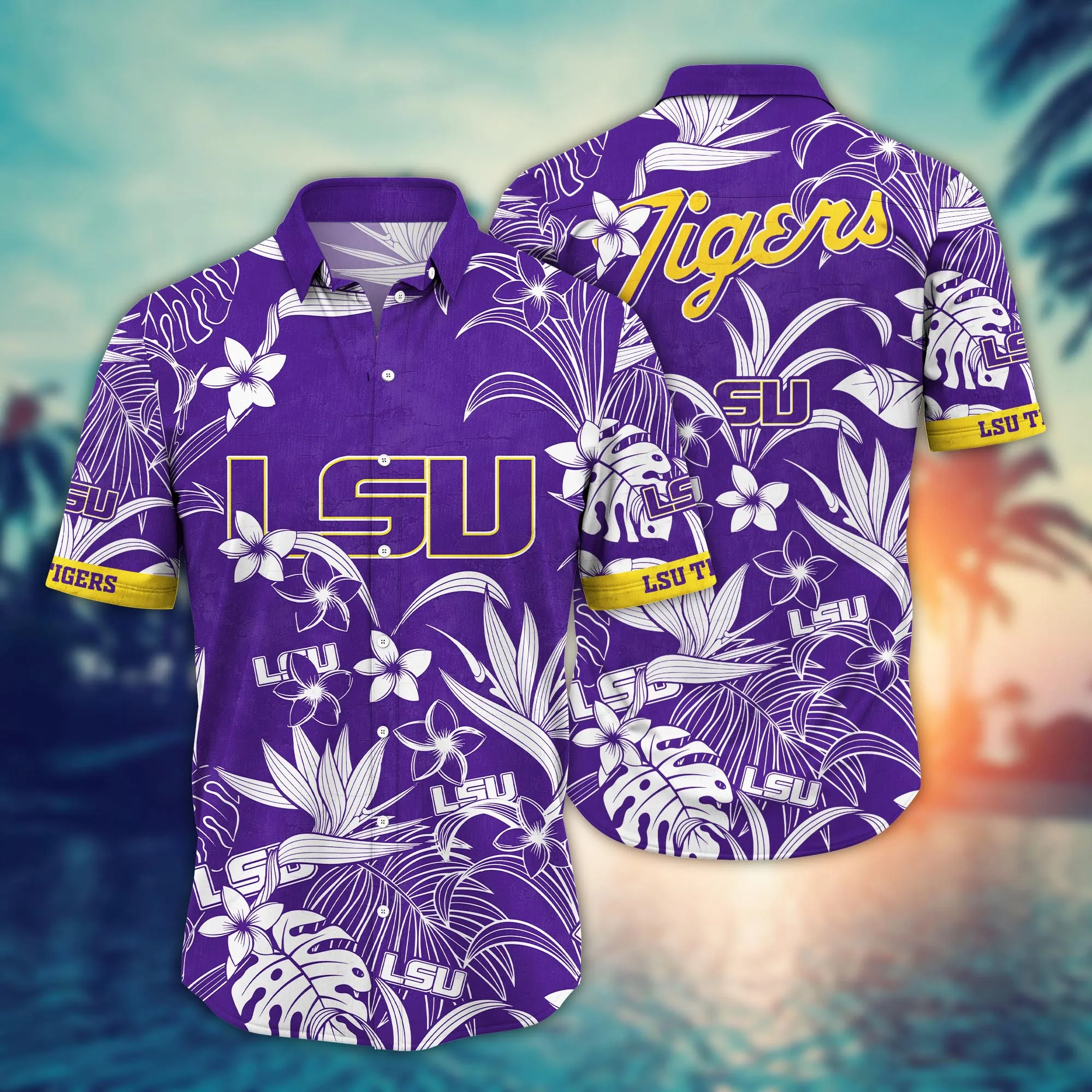 Lsu Tigers NCAA Hawaiian Shirt Surfingtime Aloha Shirt