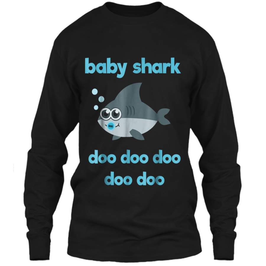 Baby Shark Doo Doo Doo Doo Shark Song  LS Ultra Cotton Tshirt