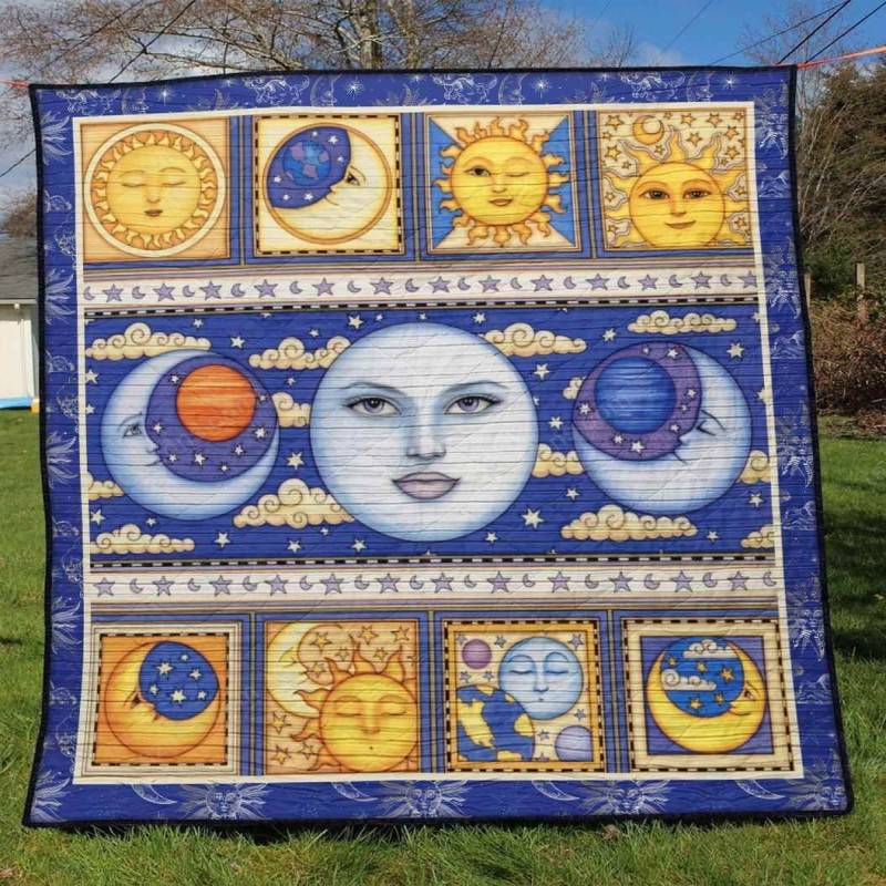 Hippie Sun And Moon Blanket TH1607 Quilt