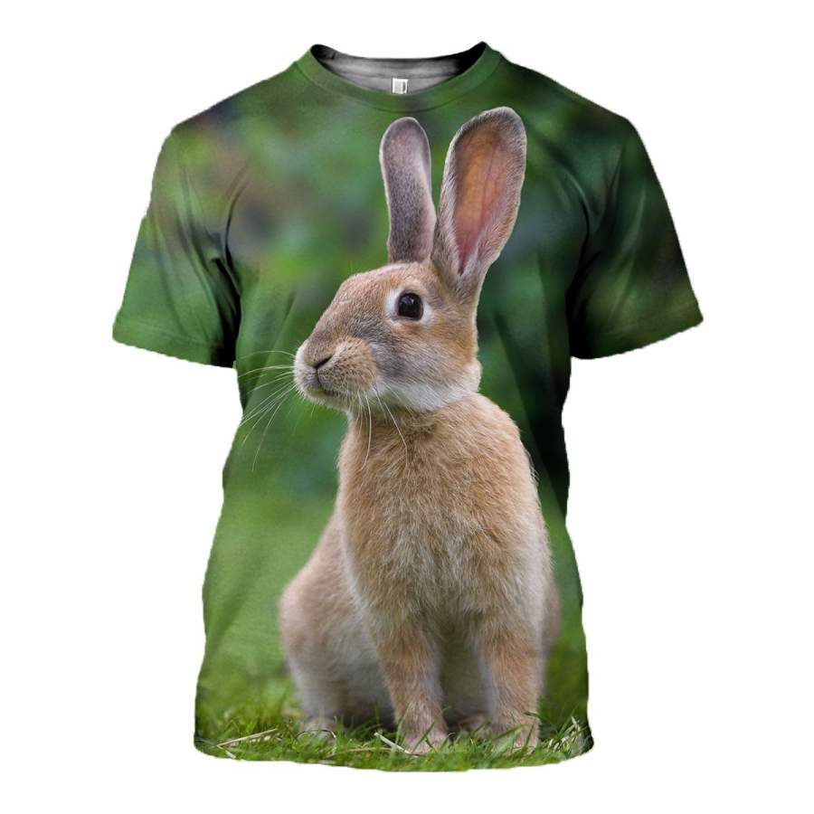 3D All Over Printed Cute bunny T-shirt Hoodie ADGL110410