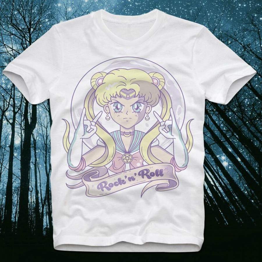 Sailor Moon Anime Manga Japan Japanese Cult Retro Vintage Galaxia Venus T Shirt Mens Fashion Round Neck Short Sleeves T Shirt