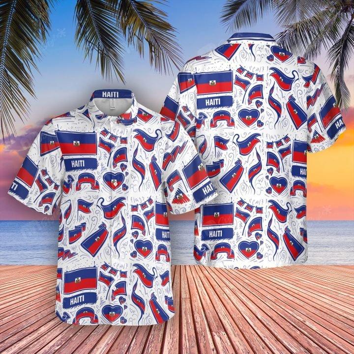 Haiti Flag Hawaii Shirt For Men Women Adult Ha70495