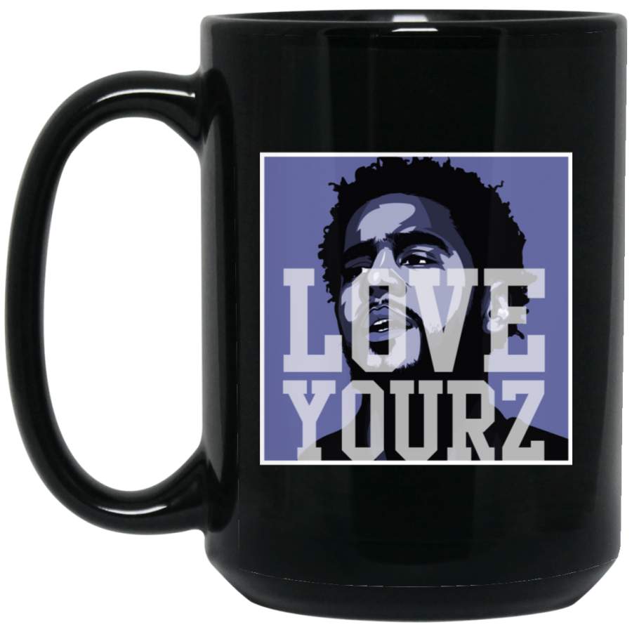 J Cole Love Yourz Black Big Mug