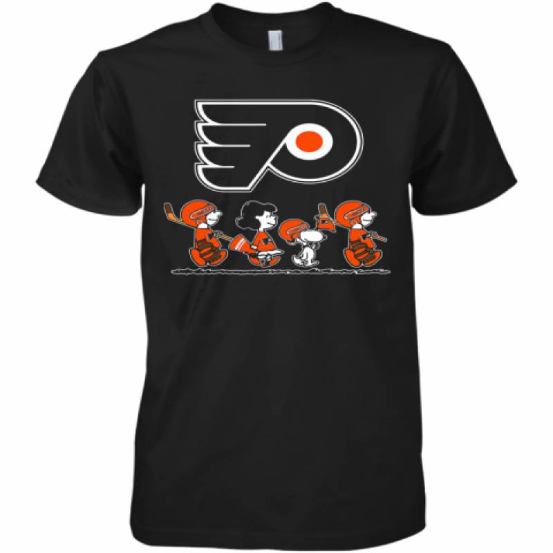 The Peanuts Philadelphia Flyers Hockey Logo Premium Men's T-Shirt