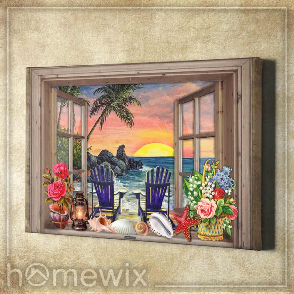 Beautiful Sunset At The Beach Canvas And Poster | Wall Decor