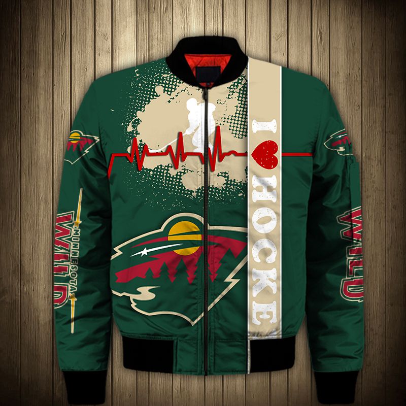 Men’S Minnesota Wild Jacket 3D