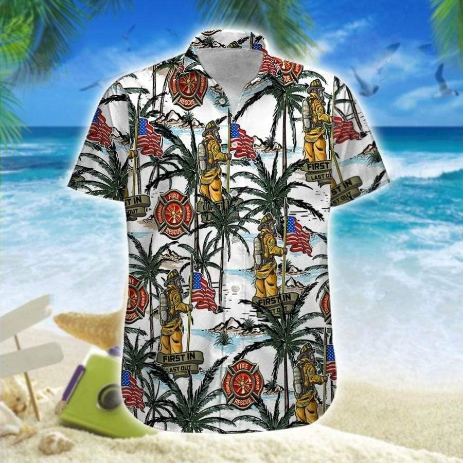 Firefighter Hawaii Shirt For Men Women Ha22334