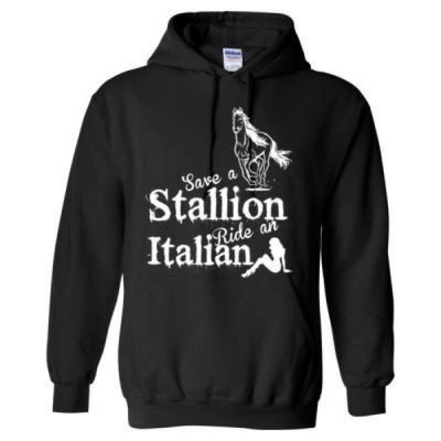 AGR Save A Stallion Ride An Italian – Heavy Blend™ Hooded Sweatshirt