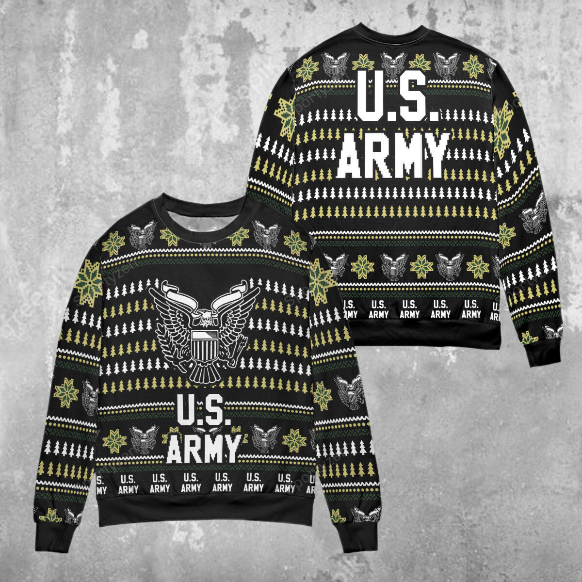 Us Army Ugly Christmas Sweater #21221H