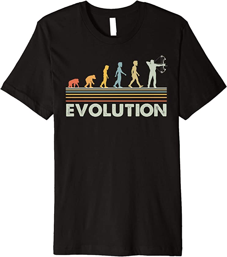 Bow Hunting T Shirts For Men – Vintage Evolution Bow Hunting Premium T-Shirt