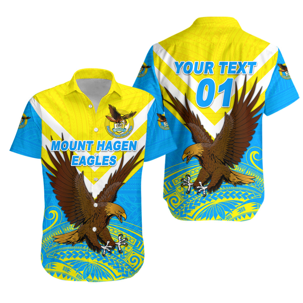 (Custom Personalised) Papua New Guinea Mount Hagen Eagles Hawaiian Shirt Wamp Nga Rugby – Blue, Custom Text And Number Lt8