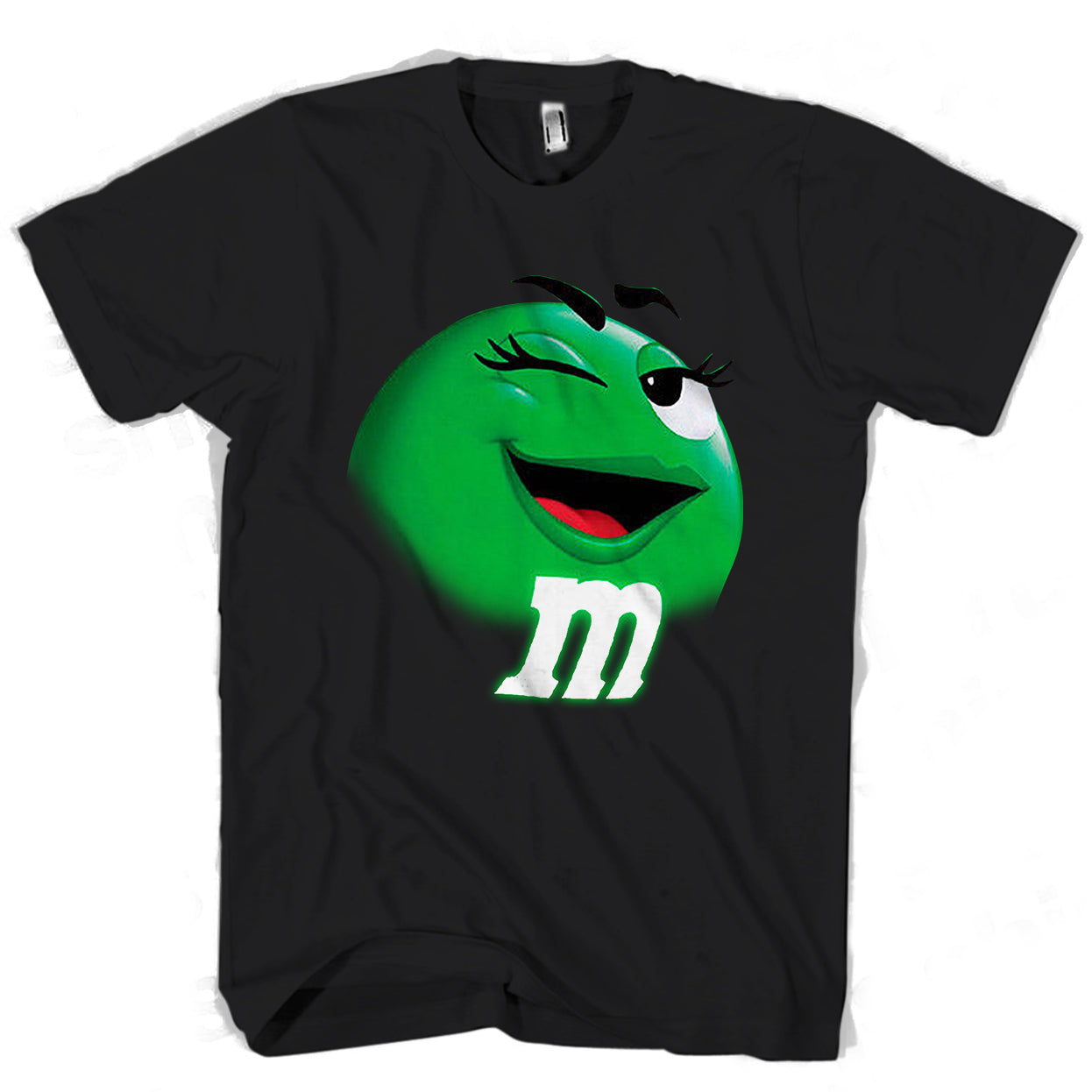 M N M Face Chocolate Candy Green Man’S Tee T-Shirt