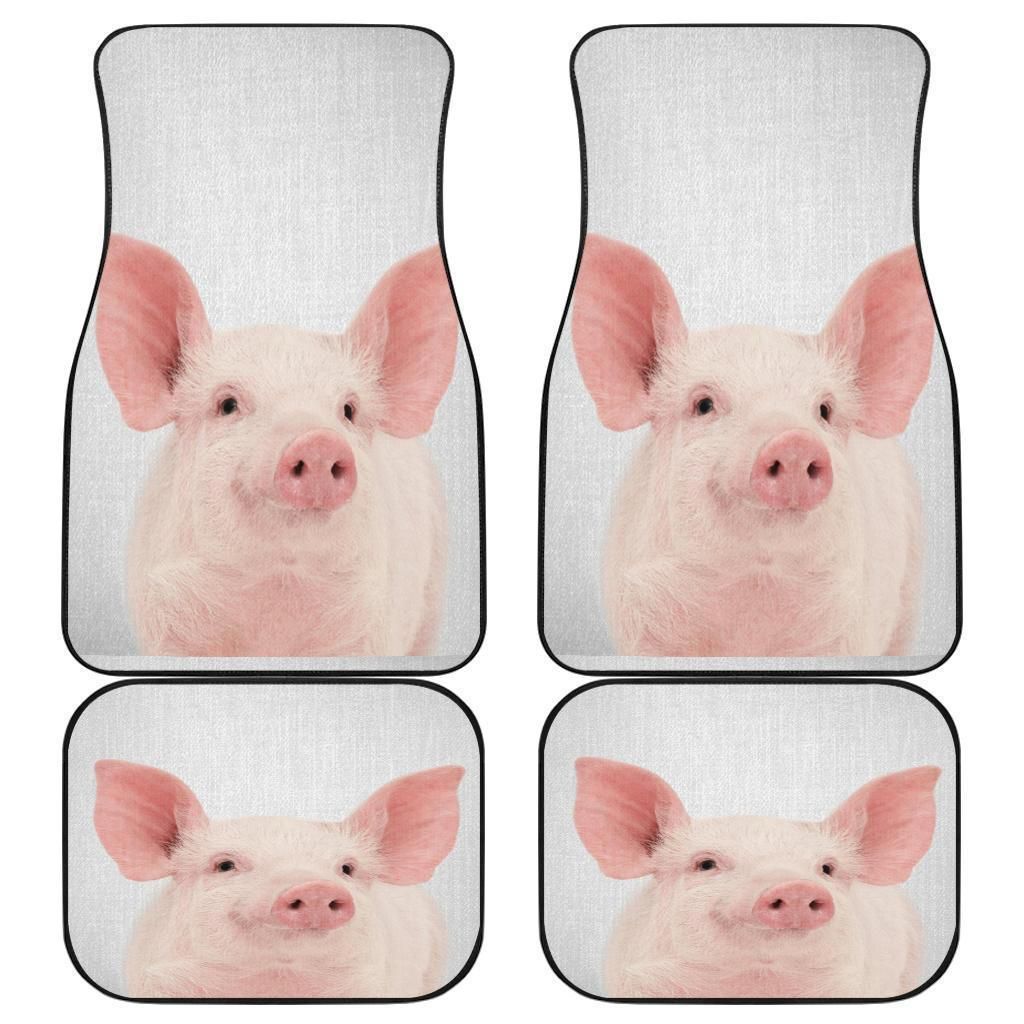 Pig Cute Pet Animal Car Floor Mats Personalized Car Seat Floor Mat Custom Print