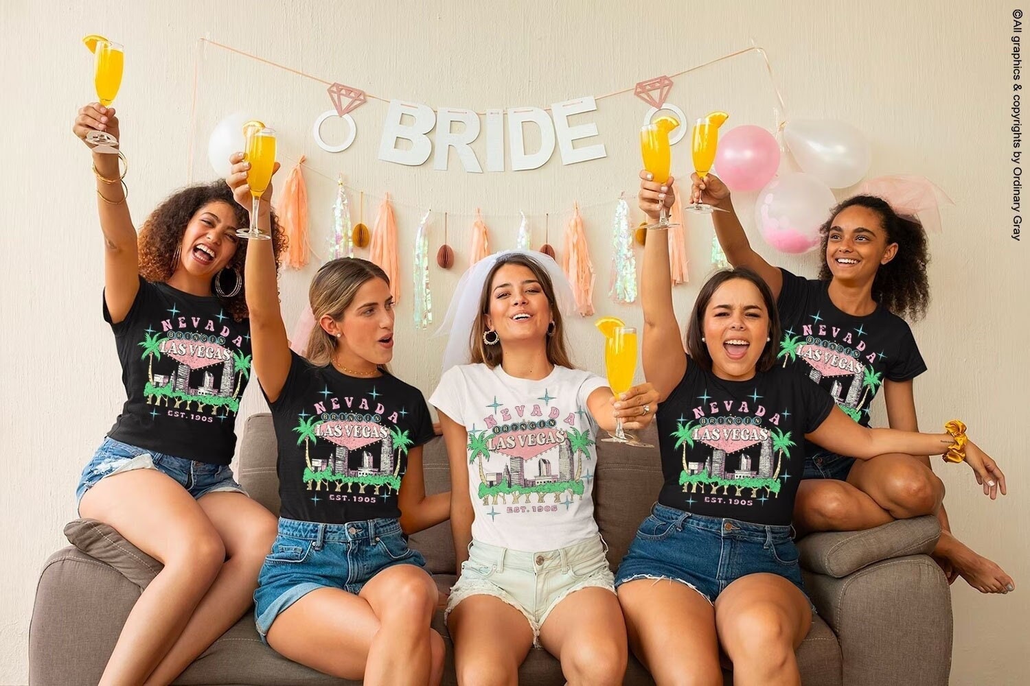 Vegas Bachelorette Shirts, Las Vegas Bach Party tee, Bride Squad Matching, Bridesmaid shirt, She Said Yes We Said Vegas, Vegas Graphic Tee