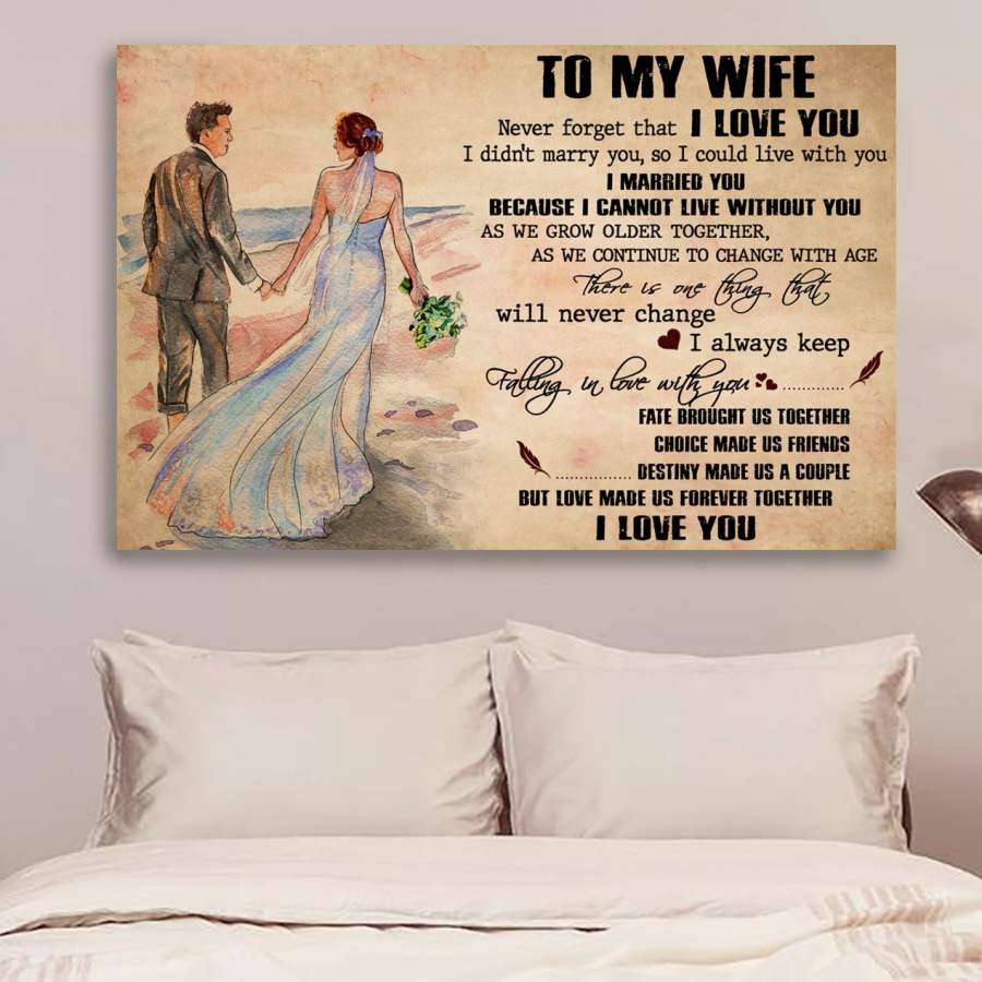 CUSTOMIZABLE POSTER – TO MY WIFE- NEVER FOERGET THAT