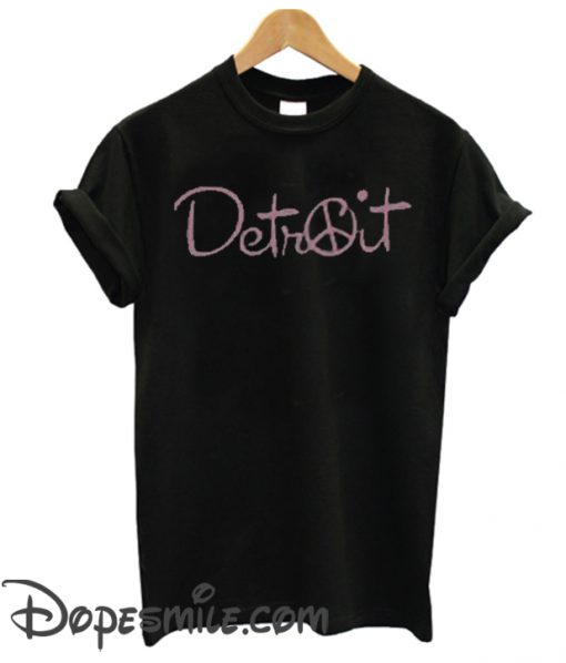 Peace Detroit cool t-shirt