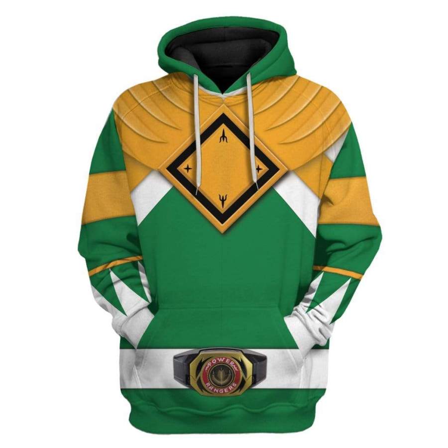 Cosplay Green Power Ranger Custom Tshirt Hoodies Apparel