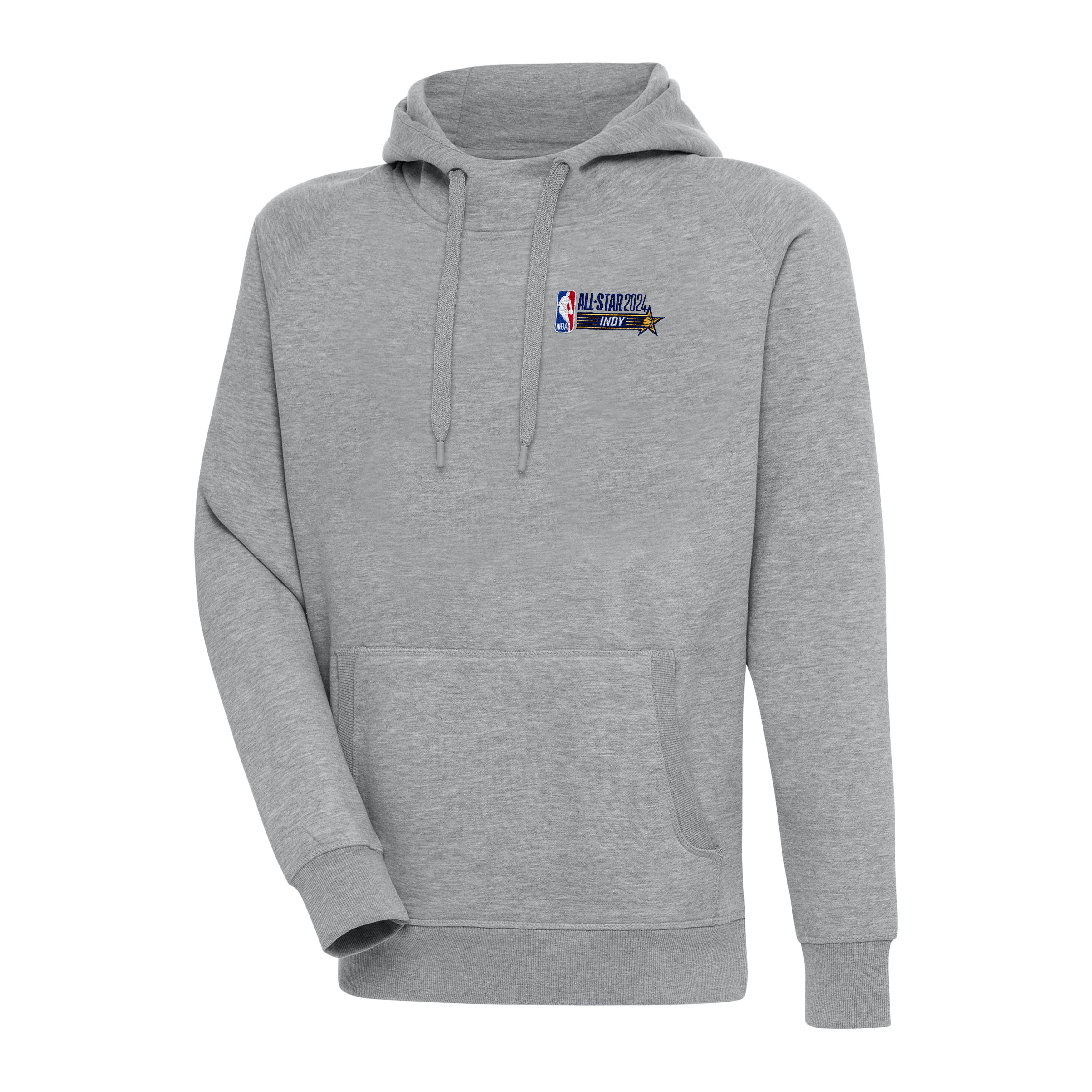 Antigua 2024 NBA All-Star Game Victory Pullover Hoodie – Heather Gray