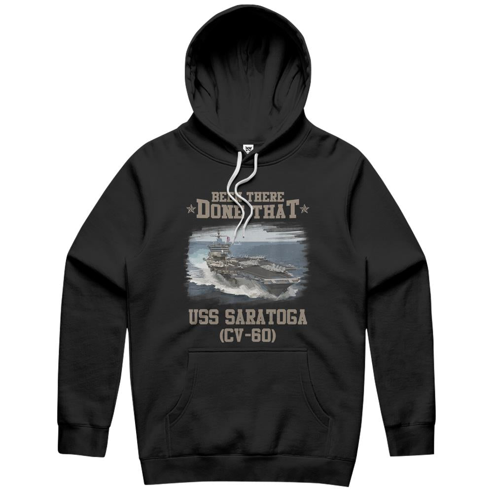 Uss Saratoga Cv-60 Veterans Day Father Day Gift Hoodie