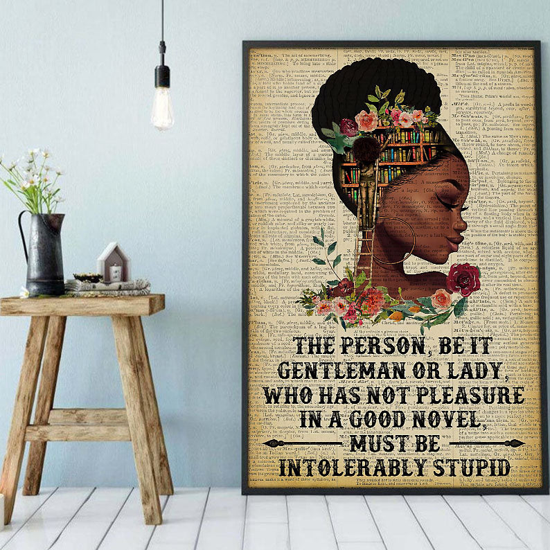 Modern African Canvas Art Beautiful Afrocentric Poster Art Print African Woman Afro Man Beautiful Canvas Home Decoration