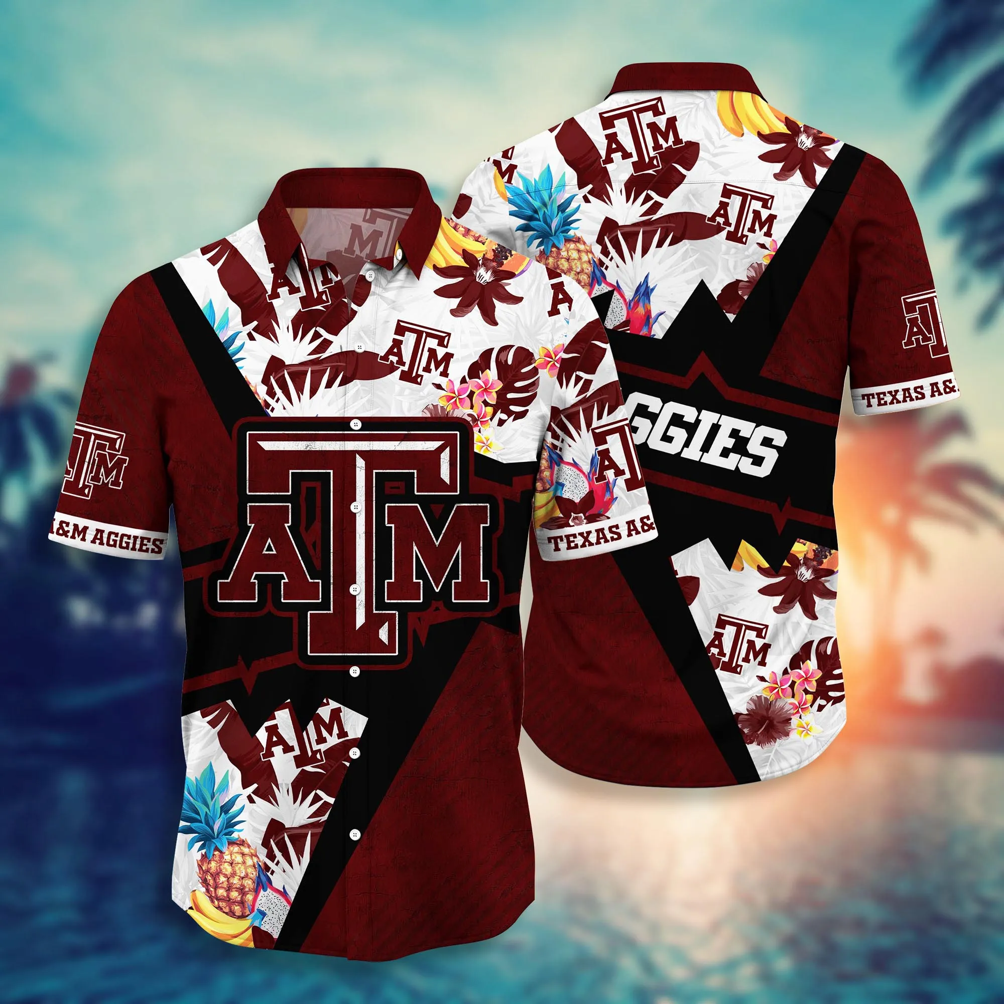 Texas A&Amp;Amp;M Aggies NCCA Hawaiian Shirt Bikinis Aloha Shirt