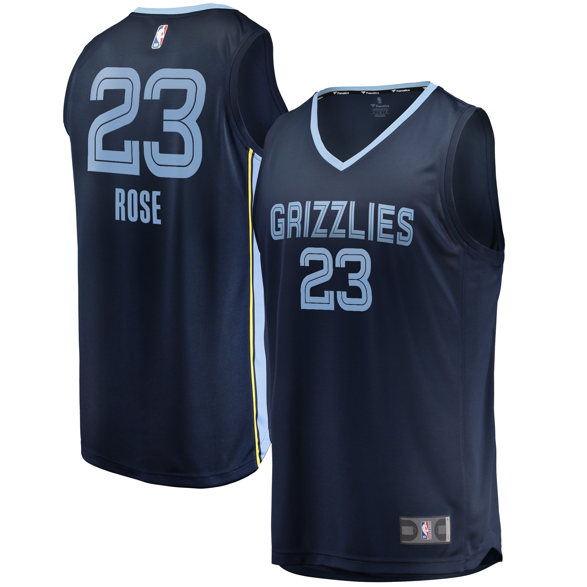 Derrick Rose Memphis Grizzlies Men's Fast Break Player Jersey – Icon Edition – Navy