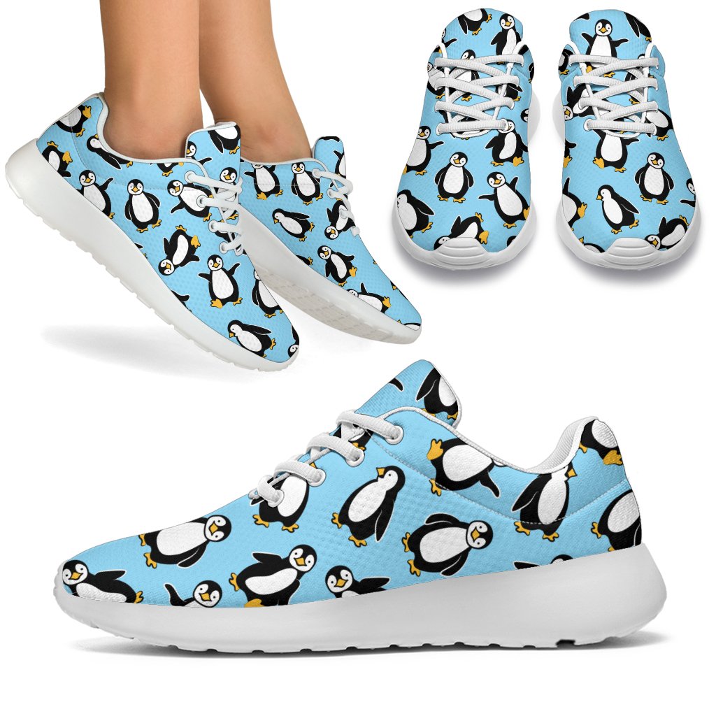 Penguin Happy Print Sport Sneakers White