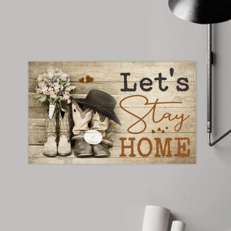 Country – Lets Stay Home – Poster