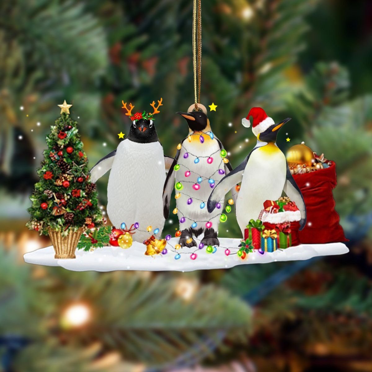 Tmarc Tee Penguin Family Cute Funny Christmas Ornaments Gifts For 2021