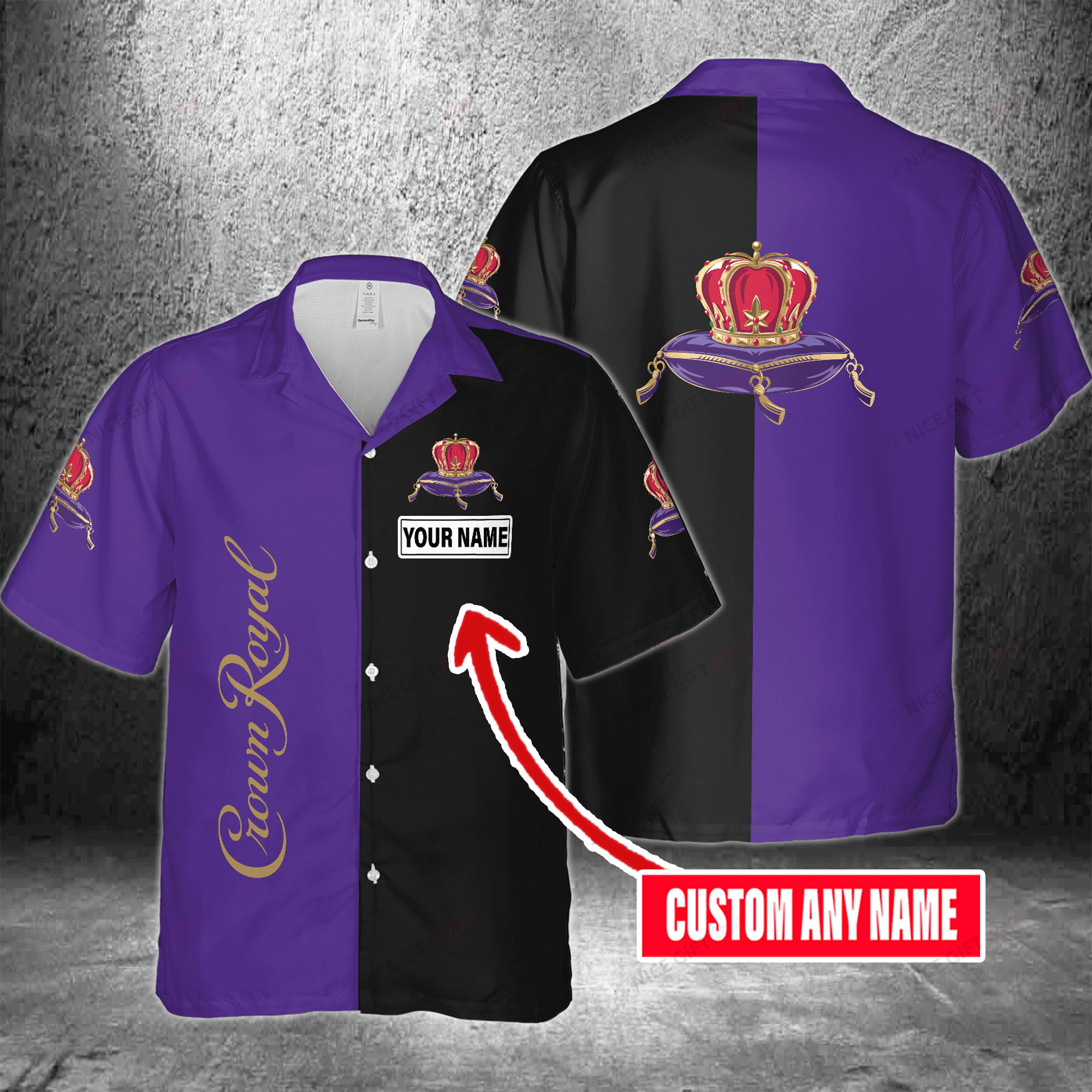 Crown Royal Custom Name Hawaiian Shirt 3Hs-D6X5