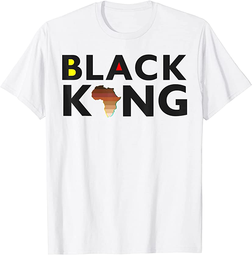 Black King Melanin Africa Juneteenth Men Women Boys Girls T-Shirt