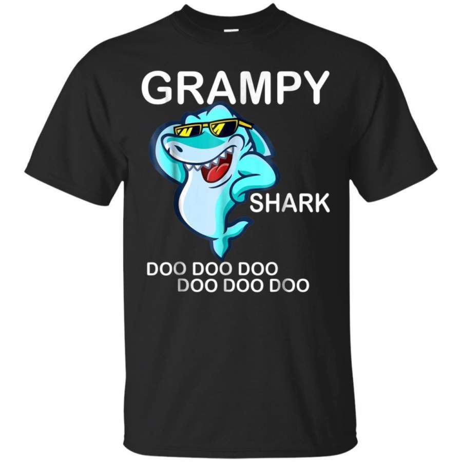 AGR Grampy Shark Tshirt Doo Doo Doo  Fathers Day Gift Tee Jaq T-shirt