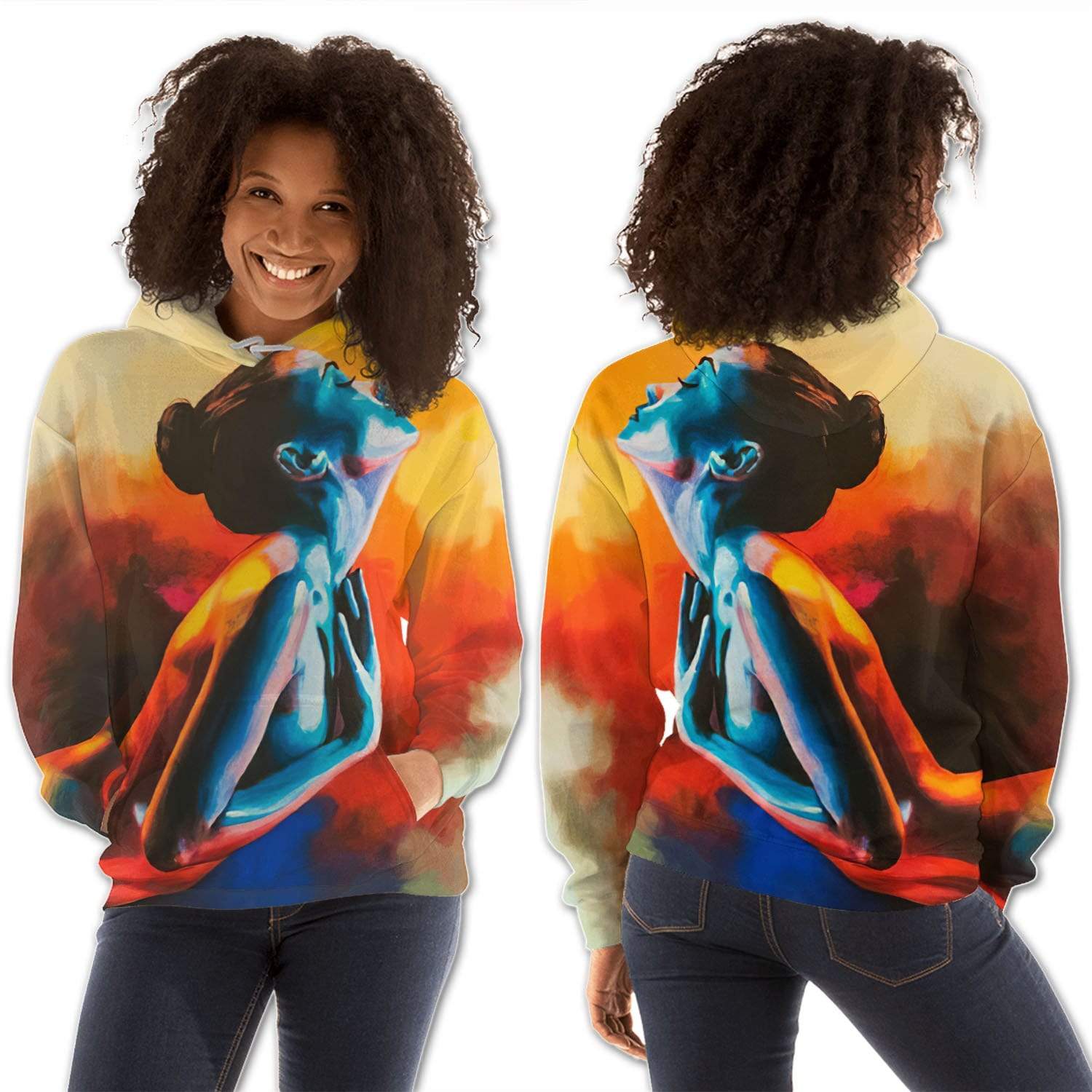 African American Hoodies Pretty Black Afro Lady Beautiful African Inspired African Woman African American Apparel