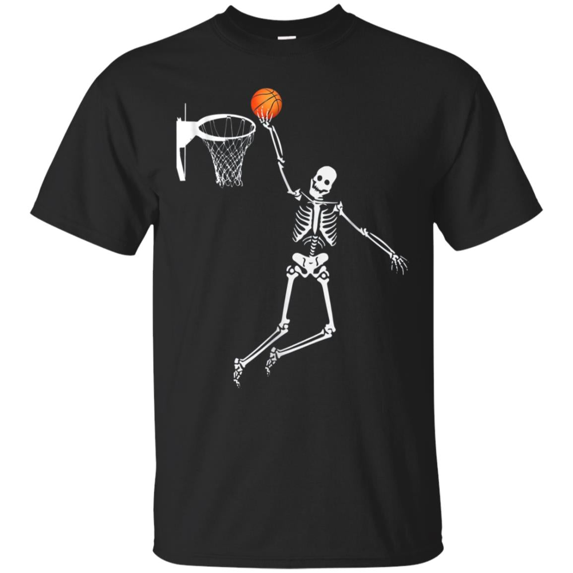 Finger Roll Dunking Basketball Skeleton Halloween Shirt Chicclosets Fashion