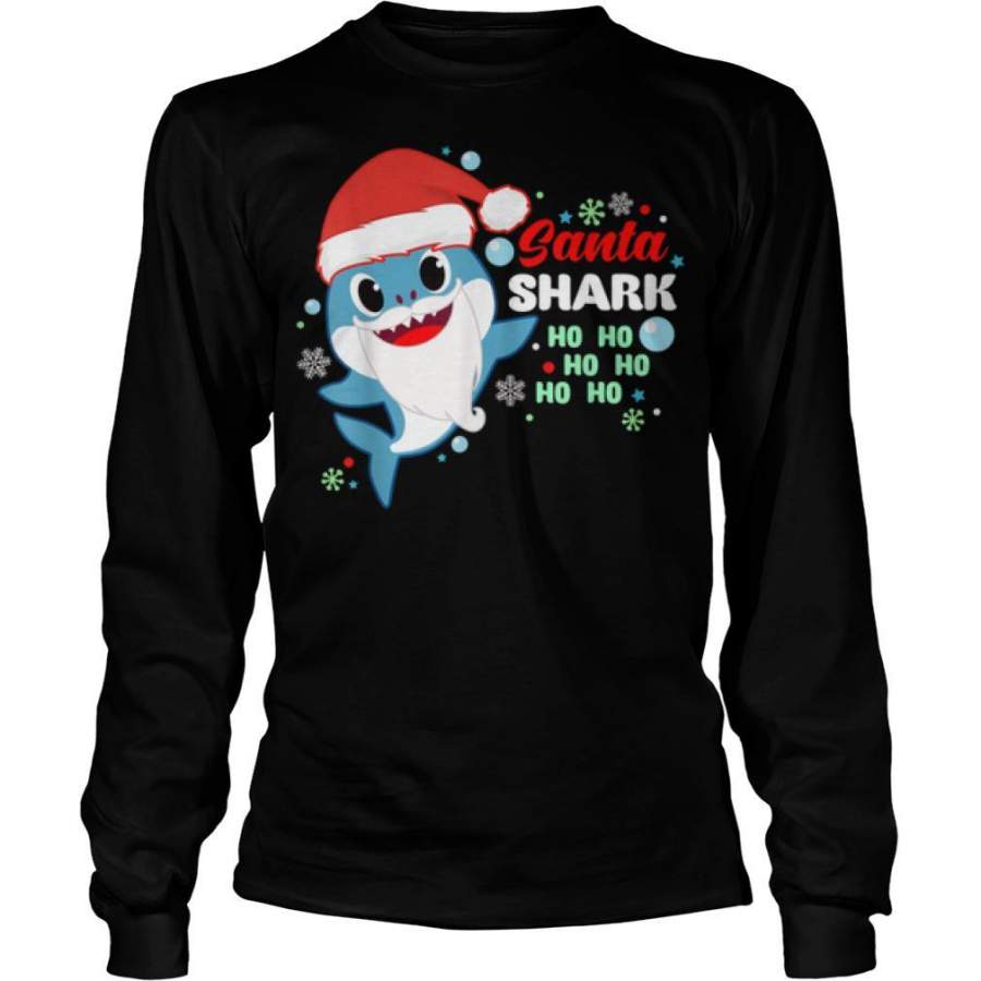 Awesome Santa Shark Ho Ho Ho Perfect Shark Gift Christmas Shirt Christmas Gift Ideas