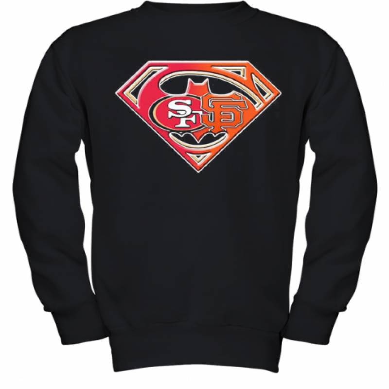 Superman San Francisco 49Ers And San Francisco Giants Youth Sweatshirt