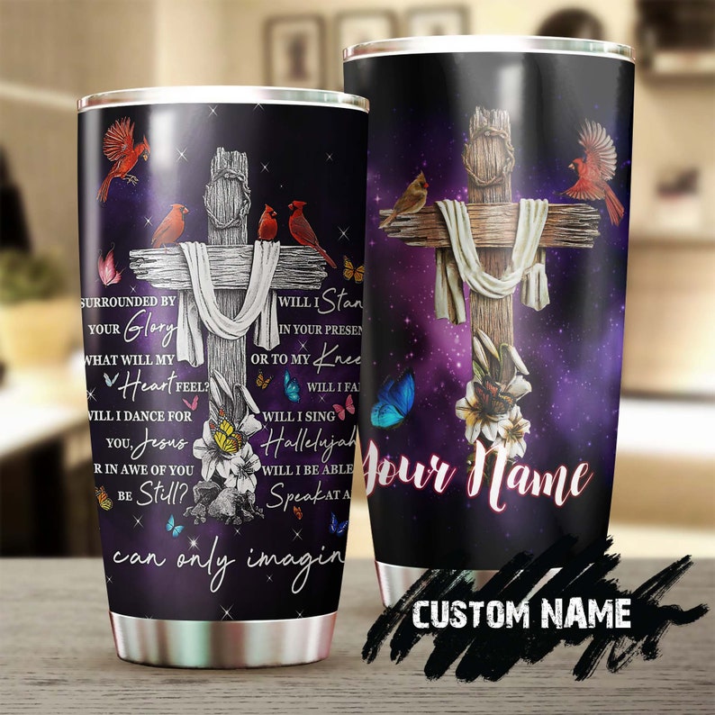 Will I Sing Hallelujah Cardinal Jesus Faith Personalized Tumbler-Jesus Gift -Birthday Christmas Gift For Jesus Lover Catholic Christians