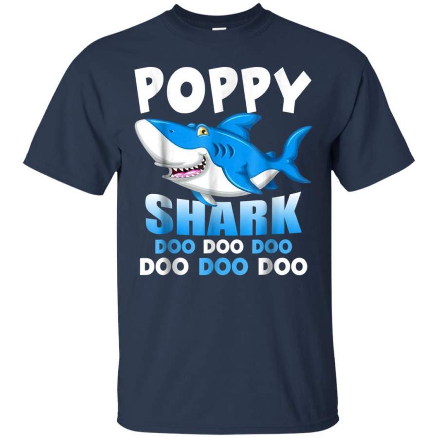 AGR Poppy Shark Doo Doo Doo Shirt Matching Family Fathers Day  T-shirt