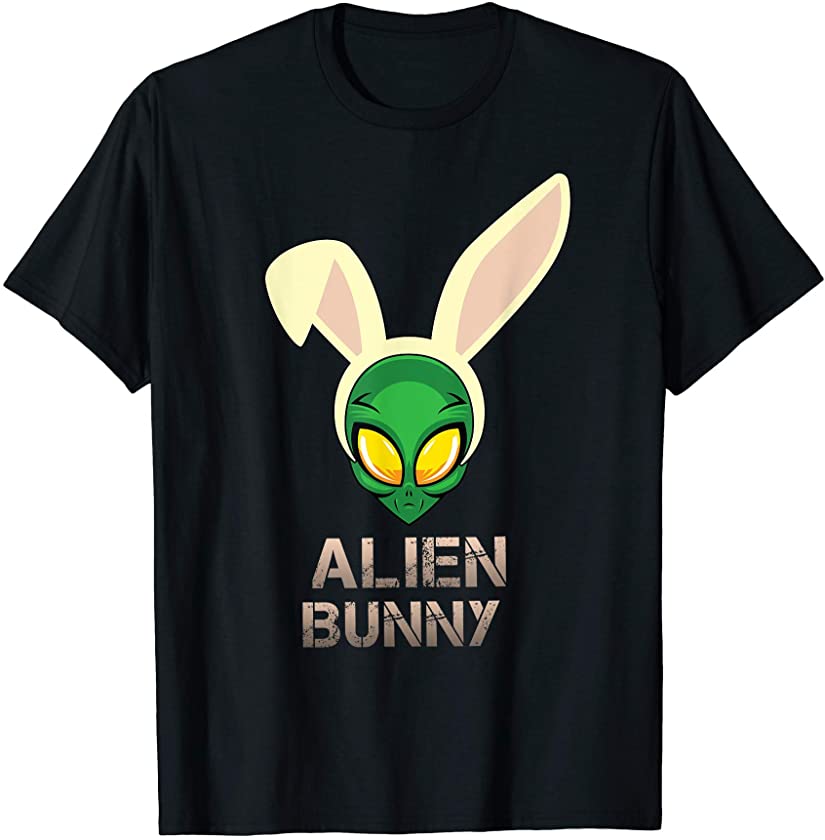 Cute Easter Day Alien Bunny Ears UFO Rabbit Lover T-Shirt