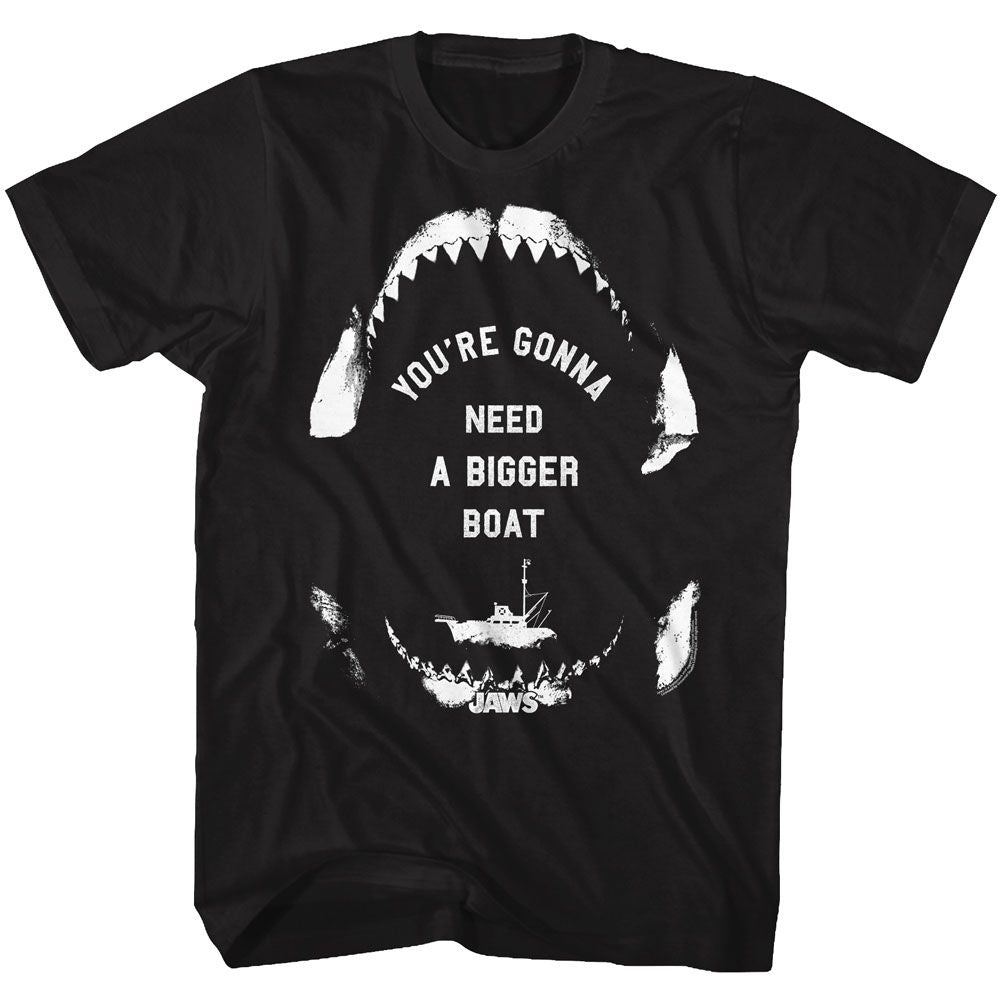 Jaws-Sailing Wisdom-Black Adult S/S Tshirt