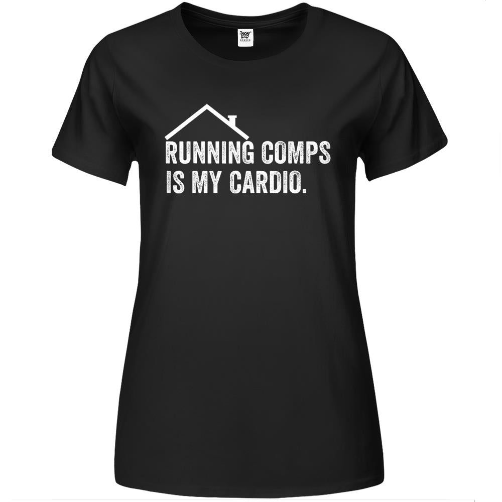 Running Comps Is My Cardio Funny Realtor Apparel Men Women Premium Womens T Shirts