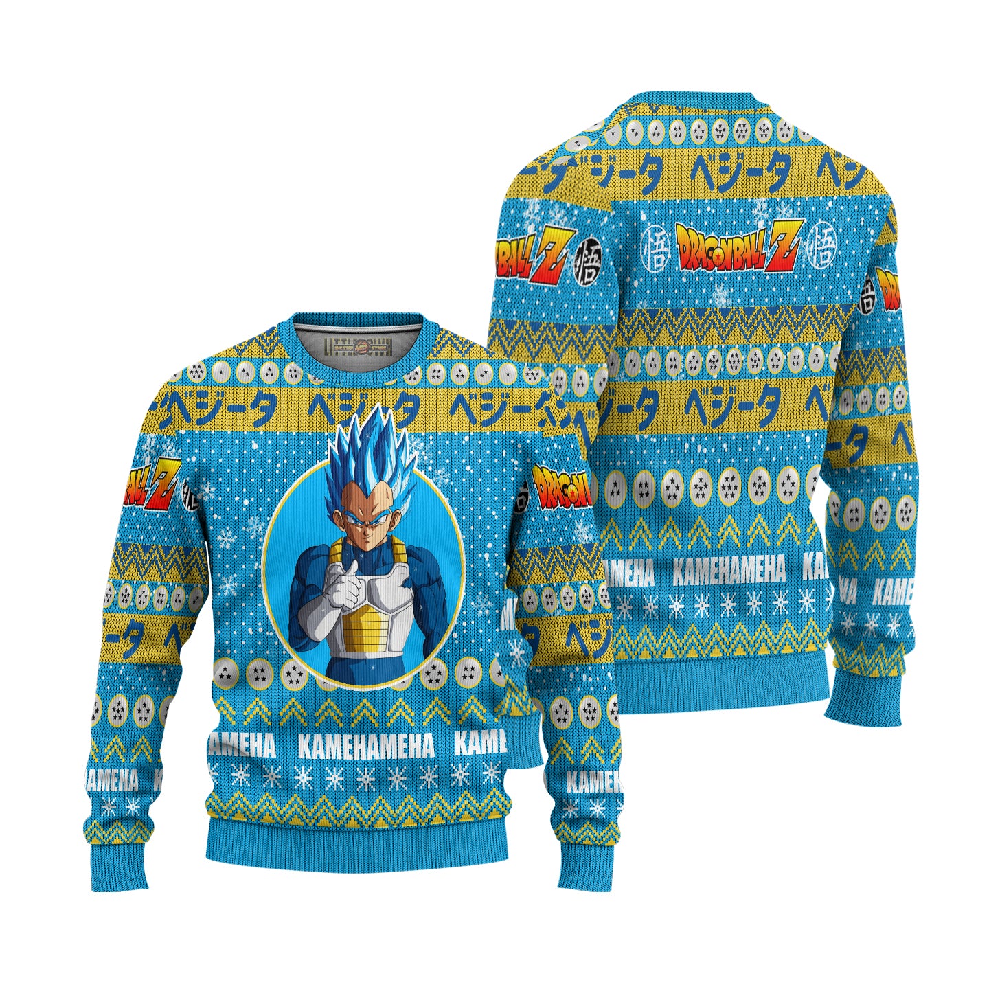 Vegeta Anime Ugly Christmas Sweater Dragon Ball Z Xmas Gift