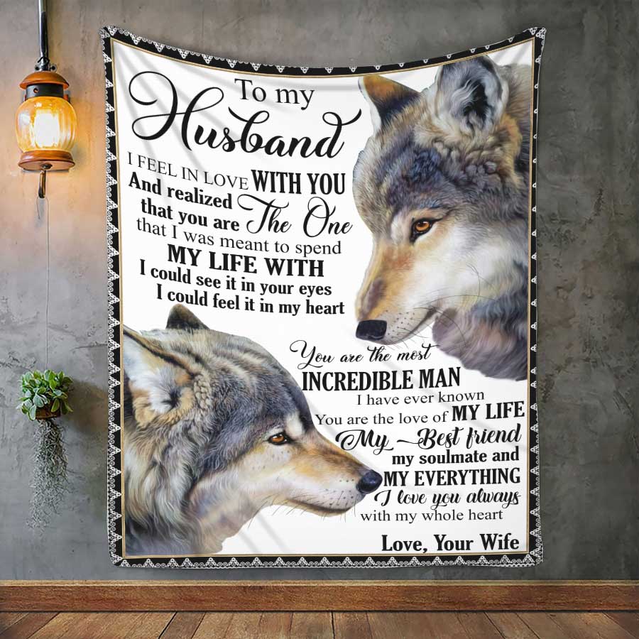 To My Husband – My Life With – Premium Fleece Blanket