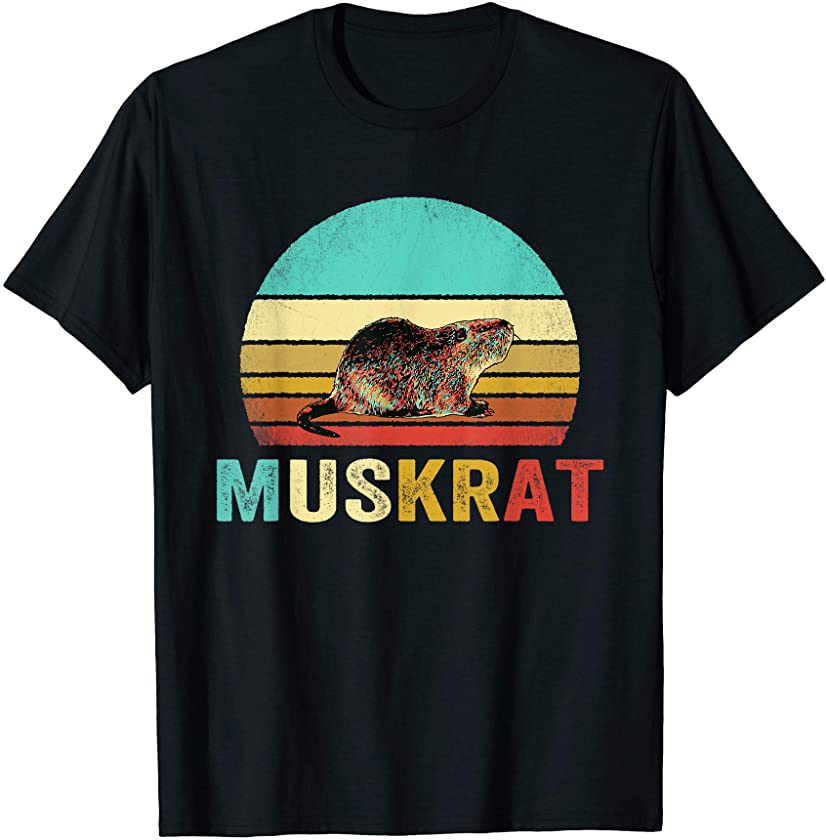 Vintage Muskrat Shirt Sunset